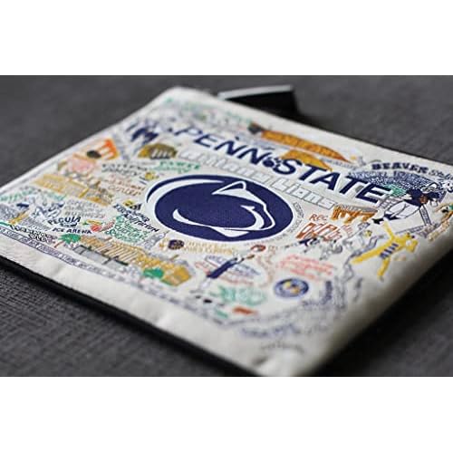 Catstudio Collegiate Zipper Pouch, Penn State University Travel Toiletry Bag, Ideal Gift for College Students or Alumni, Makeup Bag, Dog Treat Pouch, or Travel Purse