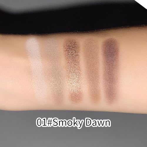 Neutral Nude Brown Eyeshadow Palette, Beige Cool Taupe Bronze Gold Shimmer & Cocoa Matte Shades, High Pigment Blendable Long-Lasting Eye Shadow for Daily Natural Makeup, Soft Glam & Mature Eyes 1