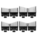 Fade Guide Set Compatible with Most Wahl Clippers, Taper Guards Replacement 4 Sets, Black Color