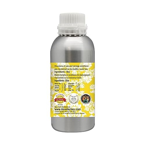 Deve Herbes Pure Bay Essential Oil (Pimenta racemosa) 100% Steam Distilled 300ml (10 oz)