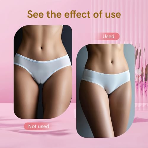 Camel Front Silicone Coverage Concealer Pads for Women, 6 Pack Reusable Invisible Insert for Leggings, Yoga Pants & Swimwear