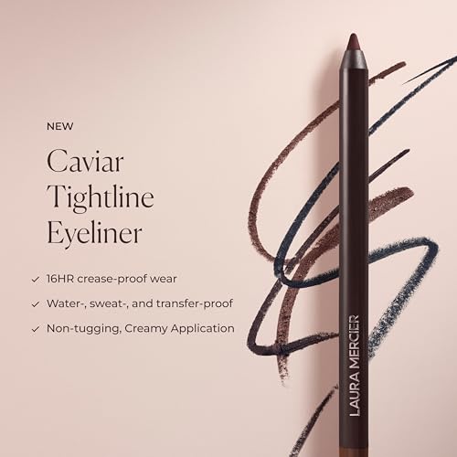 Laura Mercier Caviar Tightline Eyeliner: Long Lasting Color, Crease-proof, Waterproof, Gel-like Hydrating Formula, Perfect for Tightline, Lash Line + Waterline