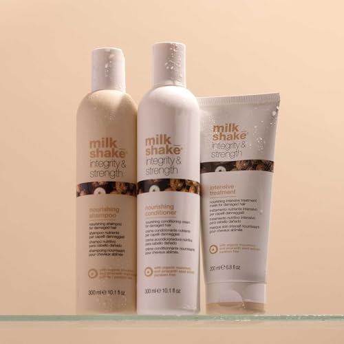 milk_shake Integrity & Strength Nourishing Shampoo | Creamy Formula with Organic Murumuru Butter & Amaranth Seed Extract for Brittle, Damaged Hair