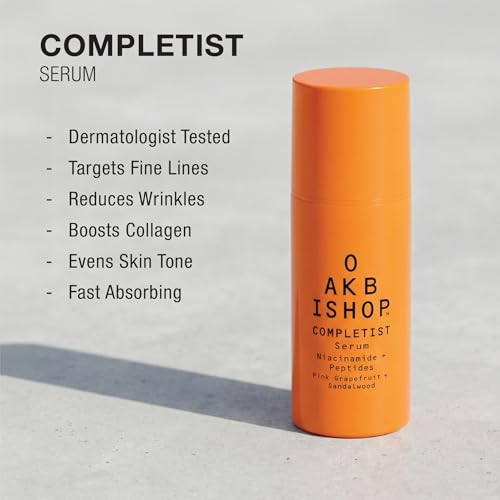 Completist Men¡¯s Wrinkle Repair Serum ? Niacinamide, Peptides & Hyaluronic Acid ? Anti-Aging Face Serum for Firm, Even Skin ? Fast Absorbing ? 1 oz