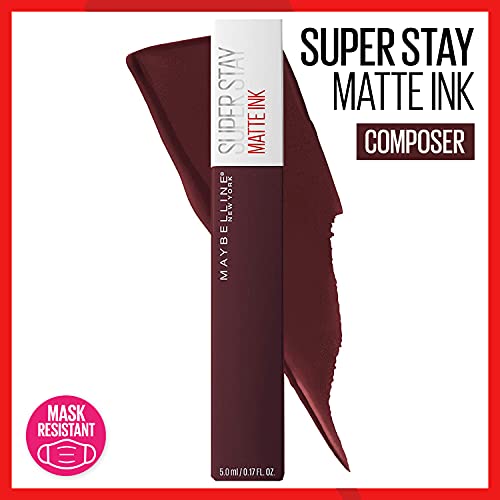 MAYBELLINE Super Stay Matte Ink Liquid Lipstick Cherry Brown & Deep Red, Long Lasting 16H Wear