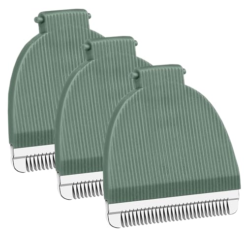 3 Packs Green Replacement Blades for Meri-dian Trimmer,Compatible with Meridian Body Trimmer Onyx & Sage£¬Hygienic Ceramic Replacement Blades