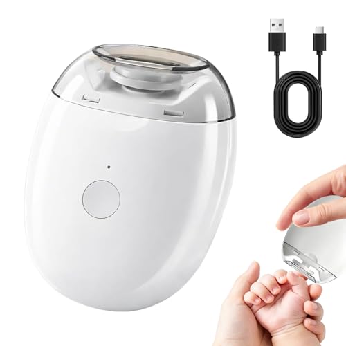 Electric Nail Clipper, Automatic Electric Nail Clipper, Portable 3 in 1 Electric Nail Clippers with LED Light & 3 Speeds