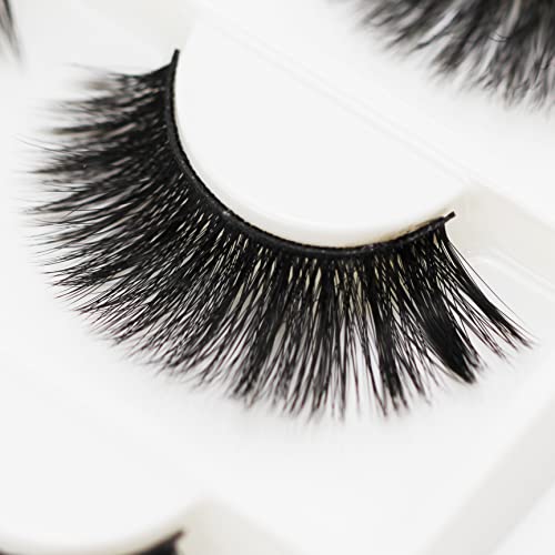 16 Pairs False Eyelashes Natural Wispy Fluffy Dramatic Volume Fake Lashes Extension Handmade Cruelty-free Eyelash (D057)