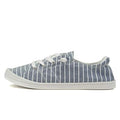 Soda Flat Women Shoes Linen Canvas Slip On Sneakers Lace Up Style Loafers Zig-S