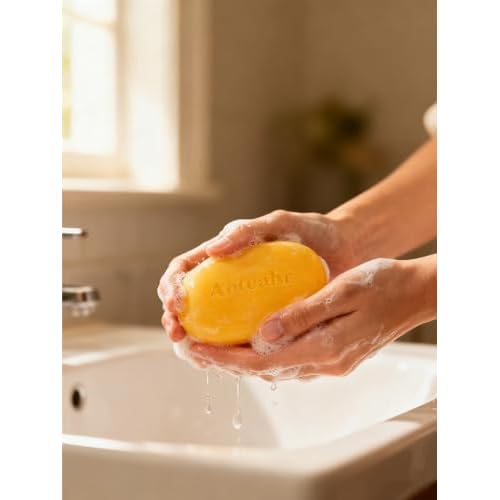 Kojic Acid Soap with Turmeric for Face & Body, Gentle Brightening Cleansing Bar, 3.5 oz Each, 2-Pack