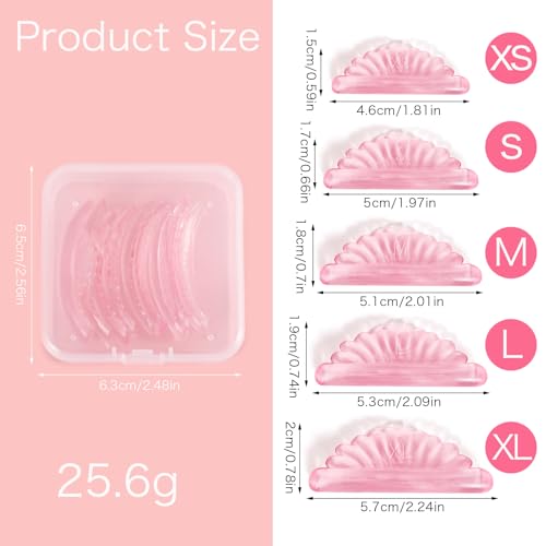 20Pcs Lashlift Pads Shields Self Sticky Lash Lift Rods C-Curl Pad Soft Eyelash Perm Rod Air Bubble Silicone-Light Weight Guard No glue Reusable Eyelash Perming for Eyelashes Lifting