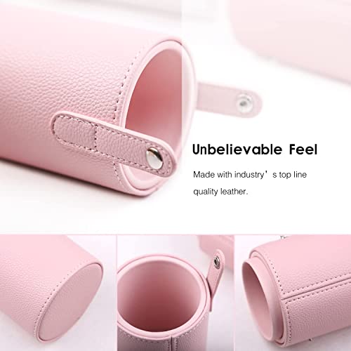Z'OREYA Makeup Brush Set 12pcs Pink Synthetic Makeup Brushes Travel Set With Holder Makeup Brush Organizer Foundation Powder Contour Blush Eye Cosmetic Brush Sets in Case With Bonus Gift Makeup Sponge