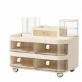 Large Makeup Organizer for Vanity, 3-Tier Dustproof Cosmetic Storage with Drawers & Brush Holder, Skincare Organizer for Bottles, Creams, Lipsticks & Palettes