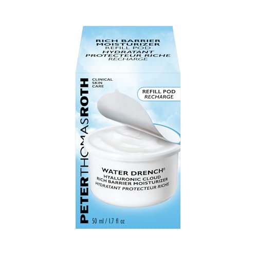 Peter Thomas Roth | Water Drench¢ç Hyaluronic Cloud Rich Barrier Moisturizer Refill Pod | Hyaluronic Acid Barrier Cream For Dry Skin, Fragrance-Free
