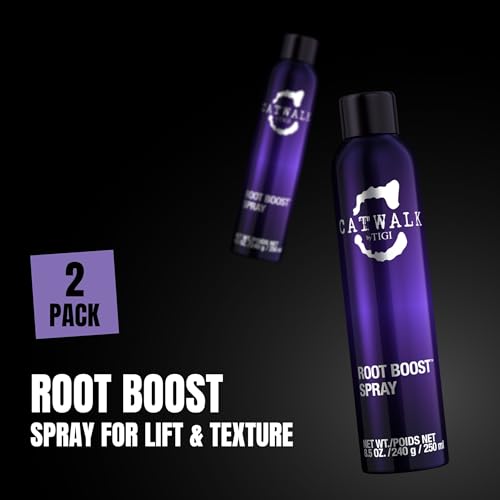 TIGI Catwalk Root Boost Spray Foam - Directional Mousse for All Hair Types, for Lift & Texture, All Hair Types, Finish on Wet Hair & Blow Dry - Premium Hair Care Products - 8.5 Oz (2 Pack)