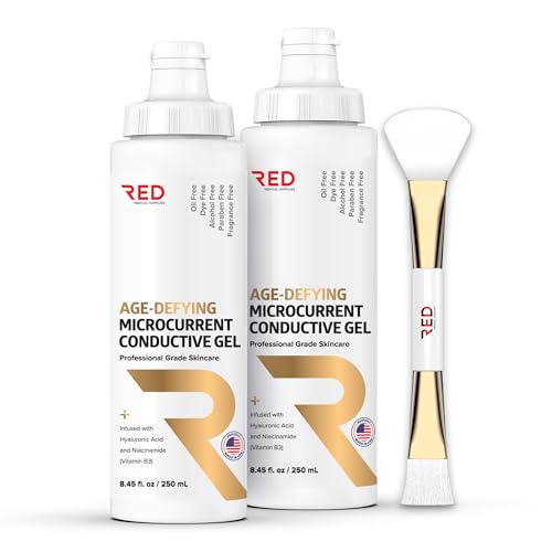 Dual Applicator Face Brush - Luxuriously Soft Brush, Fan-Shaped Silicone Head Designed for Microcurrent Gel Appliction - Elevate Your Skincare Routine.
