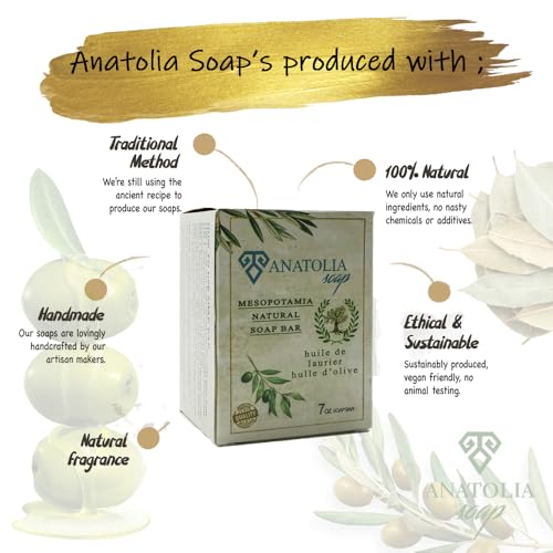 Aleppo Soap 100% Olive Oil Handmade Natural Castile Soap | Pure Olive Oil Aroma, No Additives | Large Aleppo Bar