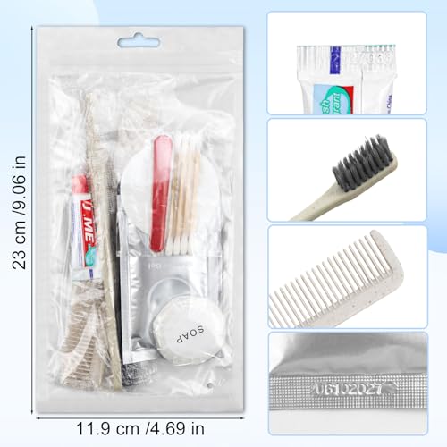 Toiletry Kits Homeless Personal Hygiene Kits for Homeless Care Package Supplies In Bulk, Disposable Travel Size Essential Women Men Toiletries Set for Hotel, Charity,Camping,Travel (20 Pack)