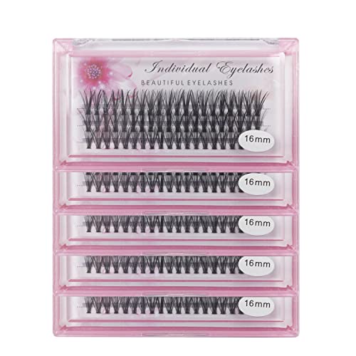 Bodermincer 20D 0.07mm Thickness 8-22mm To Choose Grafting False Eyelashes False Eyelashes Individual Natural Long Mink Fake Eyelashes Extension Handmade Bulk Wholesale (5 packs-16mm)