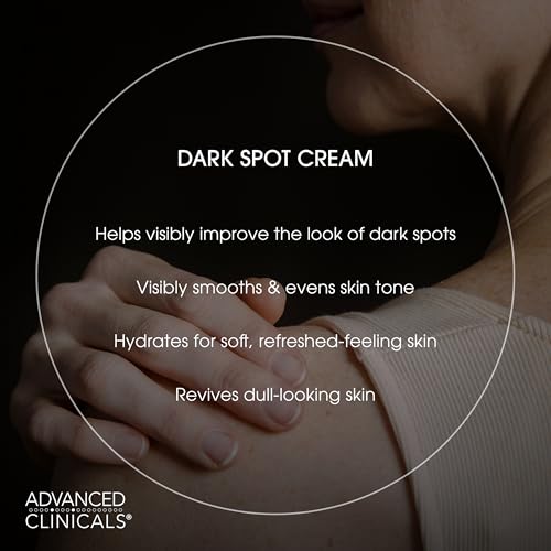 Advanced Clinicals Dark Spot Vitamin C Cream For Face, Hand, & Body Lotion, Anti Aging Therapeutic Skin Care Moisturizer Lotion Reduces Appearance Of Age Spots, Blotchy Skin, & Wrinkles, (2-Pack)