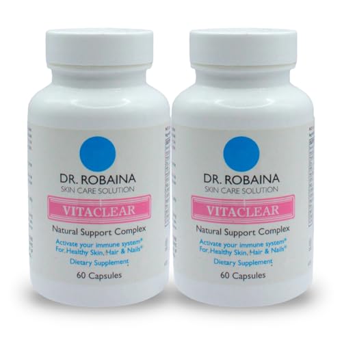 Dr. Robaina VITADERM Vitaclear Complex - Boosts Immune System for Healthy Skin, Hair, and Nails - Recovery and Prevention Support (Pack of 2)