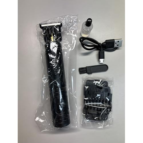Durable Black Buddah Beard or Hair Trimmer with Cordless Rechargeable Kit Edgers Clippers