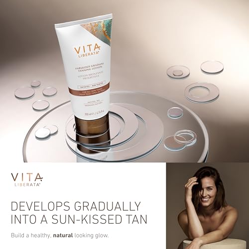 VITA LIBERATA Fabulous Gradual Tanning Lotion - Buildable Formula, Sun-Kissed Tan, Untinted For Minimal Transfer, Lasting Finish, Formulated with Hyaluronic Acid, 6.76 lf.oz