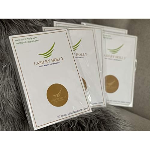 LASH BY HOLLY PRE-MADE HAND MADE LASH FANS- MIX LENGTHS 9-15MM. 600 FANS/TRAY FOR 3D, 4D, 5D, 6D, 7D, 8D. 500 FANS/TRAY FOR 10D (7D)