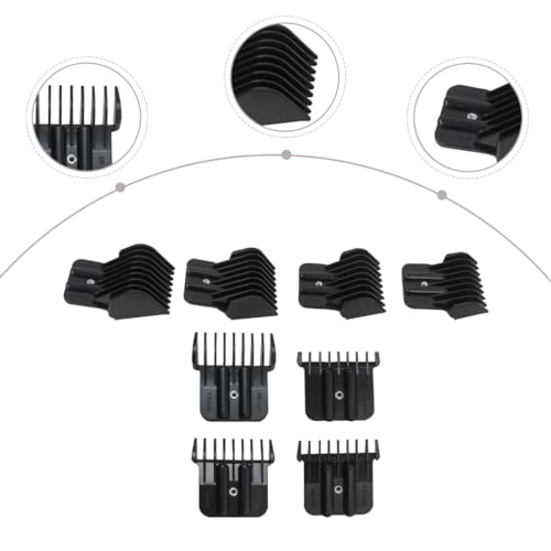 2024 Upgraded 8 Pack Trimmer Guards Set for BaBy-liss-PRO Barber-ology FX787 & FX726 Trimmer, Replacement Guards with Metal Spring Clip