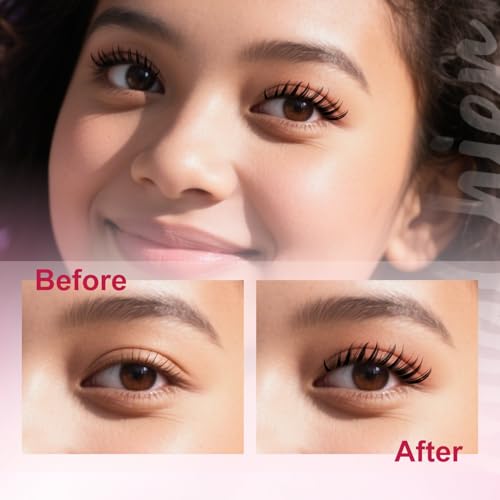 Fox Eye Lash ClustersKit, Easy for Beginners Individual Lashes, Cat Eye Lashes, 8-18mm C Curl 112pcs, Home DIY Lash Extensions, Waterproof Bond and Seal, Remover and Lash Tweezers
