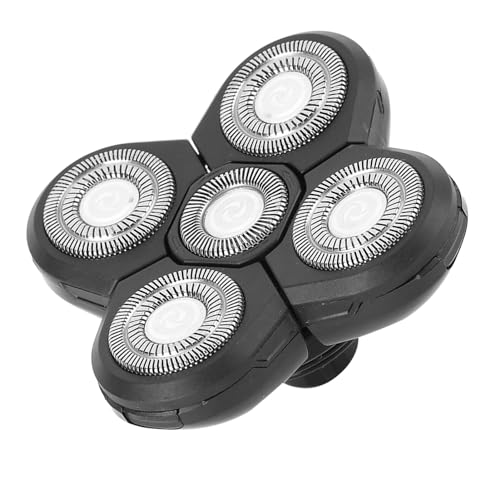Men Electric Shavers Replacement Head Electric Beard Shaver 5 Blade Rotating Head Accessory Replacement (Spare 5 Blades)