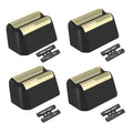 4 Pack Professional 5 Star Series Finale Shaver Replacement Foil and Cutter Bar Assembly Compatible With Wahl Shaver Foil 7031-100, 7043-100 Super Close Shaving Replacement Heads£¬ (Black)