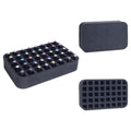 Nail Polish Organizer Holder Foam Pad with Slots for Storage 40 Bottles (15ml/0.5fl.oz) Nail Polish or Essential Oil Tray for Drawers Black