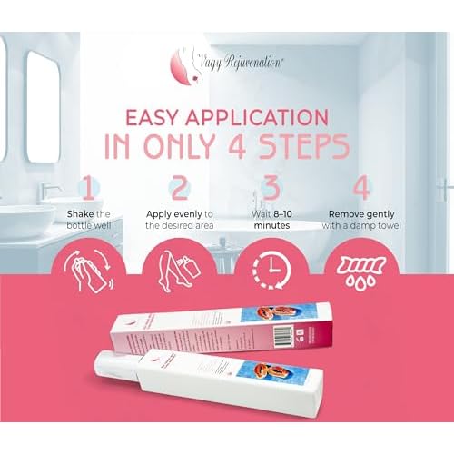 Vagy Rejuvenation Velvet Touch Depilatory Cream ? Gentle Hair Removal for Sensitive Skin ? Full Body Use ? Pain-Free Hair Removal with Refreshing Papaya Scent