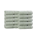 Superior Egyptian Cotton 10-Piece Face Towel Set , Small Towels For Facial, Spa, Quick Dry, Absorbent Towels, Bathroom Accessories, Guest Bath, Home Essentials, Washcloth, Airbnb, Sage