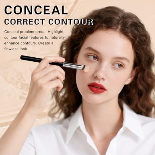 Under Eye Concealer Full Coverage,Under Eye Corrector for Dark Circles,Pot Concealer for Older Women,Teenagers,Middle-aged,Corrector de Ojeras,Waterproof Under Eye Brightener (01 CHANTILL)