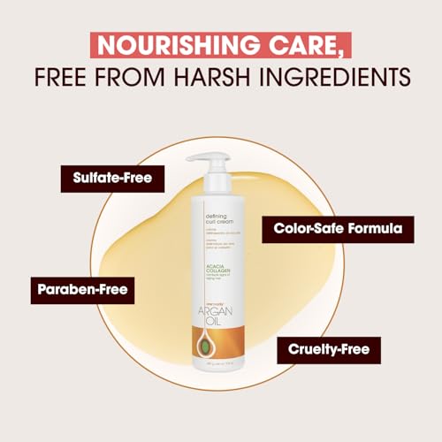One 'n Only Defining Curl Cream with Argan Oil, Leave-in Conditioning Cream, Defines and Leaves Strong Curly Hair, Enhances Shine and Hydrates Without Sticky Residue, 9.8 Ounces