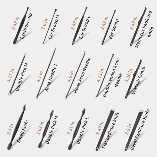 Manicure Set Professional Nail Clipper Kit-26 Pieces Stainless Steel Manicure Kit,Nail Care Tools with Luxurious Travel Case Nail Grooming Kit Present for Men Husband Boyfriend Parent (Black)