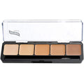 Graftobian HD Glamour Cr?me Foundation Palette (Warm #3) - High Definition 5 Color Makeup Palette, Cream Based Foundation Concealer and Contour Palette, Full Coverage - Medium/Dark Warm Skin Shades