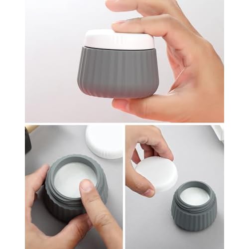 Travel Bottles 8 Pack, TSA Approved 3 oz Toiletries Containers, Leak Proof Silicone Squeezable Essentials Jars with Clear Bag