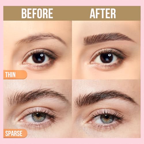 iMethod Curved Eyebrow Pen and Brow Gel - Eyebrow Pencils for Women with Hair Like Strokes, Eyebrow Makeup for All-Day Defined, Waterproof, Smudge-proof, Dark Brown and 2 Count Brow Gel Clear