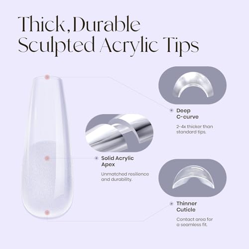 Tipex Instant Apex Nail Tips Kit 120pcs Nail Tips+Nail Glue+UV Lamp+Base Gel & Electric Nail Drill Kit