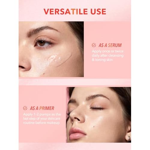 SHEGLAM Melon Melt Niacinamide Serum Primer Smooth Skin Deep Moisturizing for Perfect Makeup