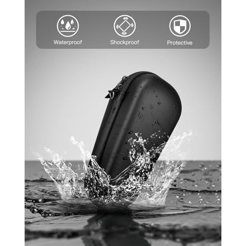 Yinke Case for Braun Series 3/ Series 5, 3040s, 3010S, 5018s, 5140s Electric Razor Shaver, Hard Travel Case Protective Cover Storage Bag (Black interior)