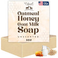 Oatmeal Soap ? Natural Oatmeal & Honey Goat Milk Bar ? Face & Body Wash for Eczema, Psoriasis, Dry, Itchy, Sensitive Skin Relief ? Unscented Soap Great for Kids, Babies ? Handcrafted, Made in USA