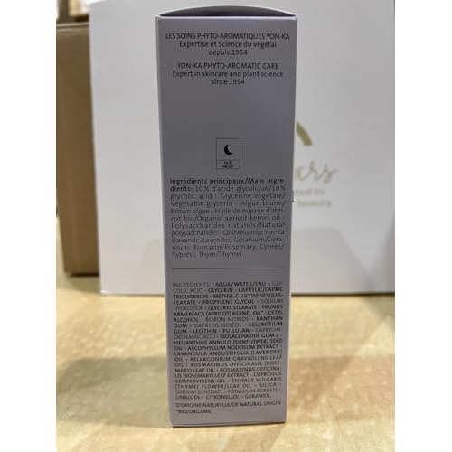 Yonka Hydrating Face Toner, Natural Toning Spray for Dry & Sensitive Skin (6.76 Fl Oz) With Yon-Ka Glyconight 10% Peel Masque Travel Size (15ml/0.57oz) Anti-Aging Face Mask