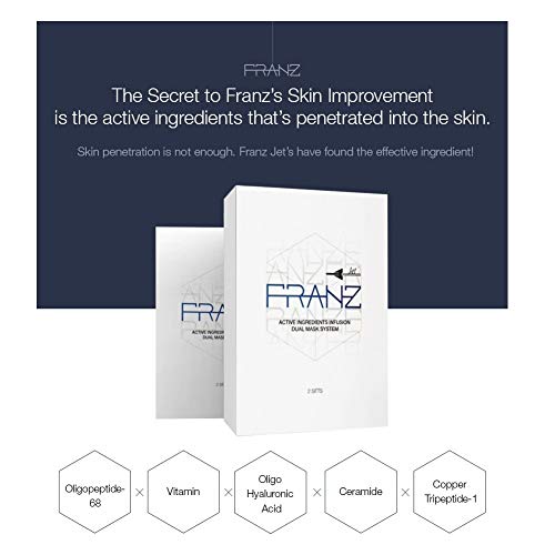FRANZ Dual Mask Jet 2EA (Mask 25ml x2ea Elixir 3ml x2ea) 'K-beauty'