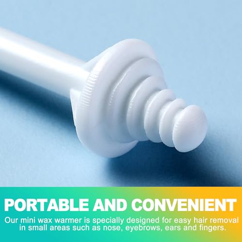 60 Pieces Nose Hair Wax Applicator Sticks, Nasal Hair Remover & Ear Wax Sticks for Nostril Cleaning, Painless Facial Hair Removal for Men and Women