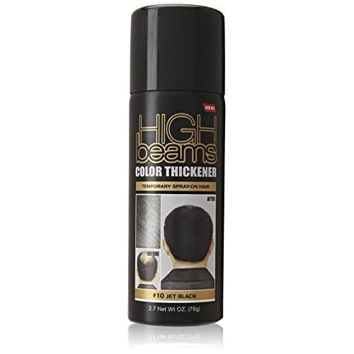 Salon Grafix High Beams Color Thickener Temporary Spray - Jet Black for Unisex - 2.7 oz Hair Color