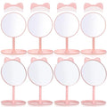 8 Pcs Spa Party Supplies Mirror Pink for Sleepover Favors Makeup Mirror for Spa Sleepover Slumber Birthday Party